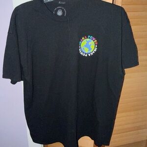 Inaka Power Black Tee with Earth Graphic